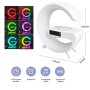 Колонка‑ночник G63, Bluetooth/USB/SD/FM, беспроводная зарядка