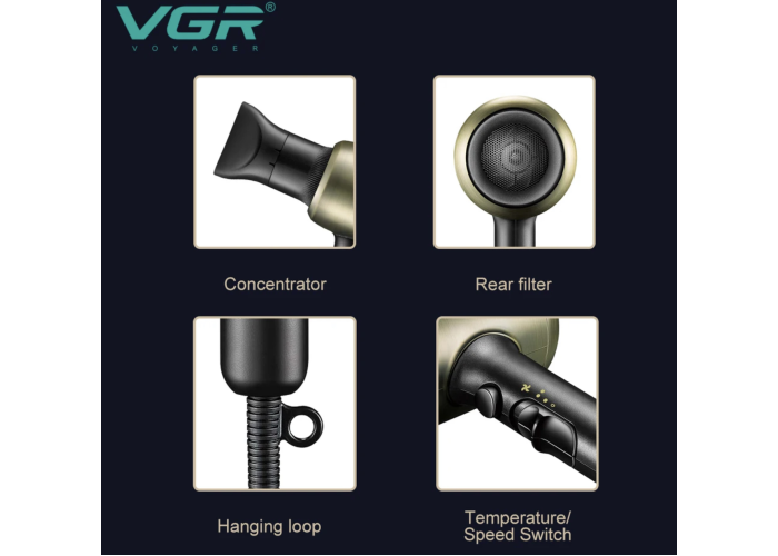 Профессиональный фен VGR V-453 2200ВТ