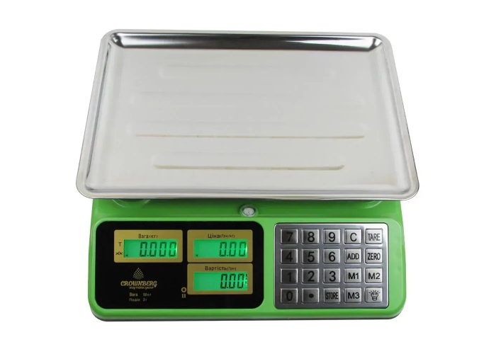 Электронные торговые весы Crownberg CB-5010, до 50 кг, платформа 25×35 см