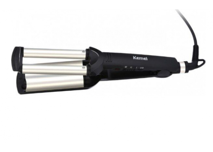 Тройная плойка Kemei KM-2022