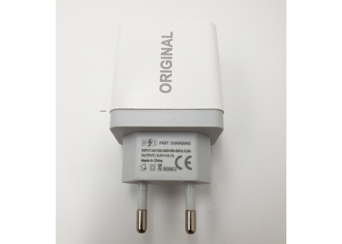 Адаптер (A-14) 220v 2 usbCX QC03