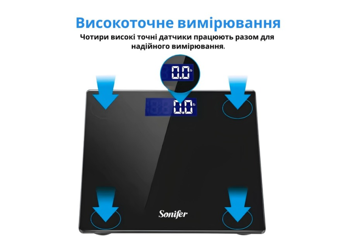 Умные цифровые напольные весы Sonifer SF-1911