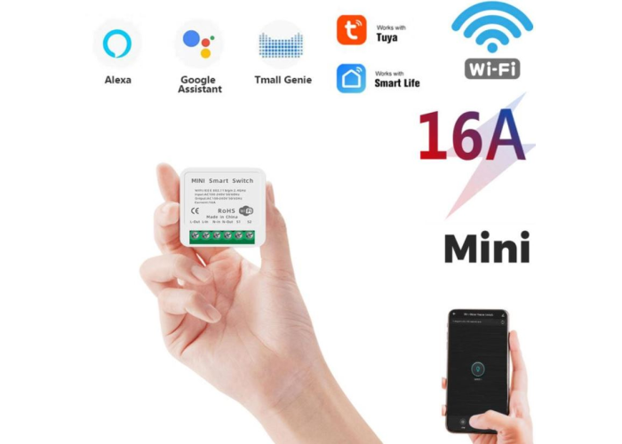 Беспроводный Wi-Fi выключатель релле Smart Home 16А 7926
