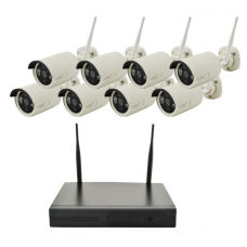 Комплект видеонаблюдения 5G Kit (8 беспроводных камер) WiFi 4ch NVR/DVR
