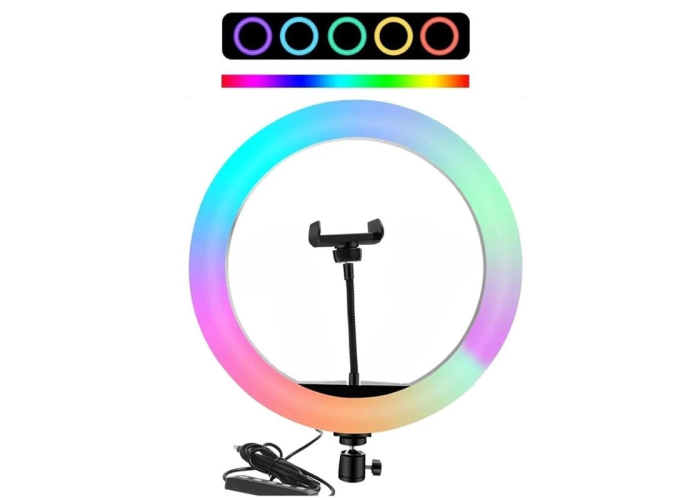 Кольцевая RGB LED лампа MJ36, 36 см
