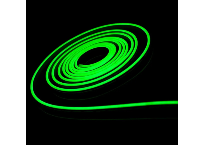 Лента Силиконовая LED NEON Зеленая 5м Green 12V-220V 0764