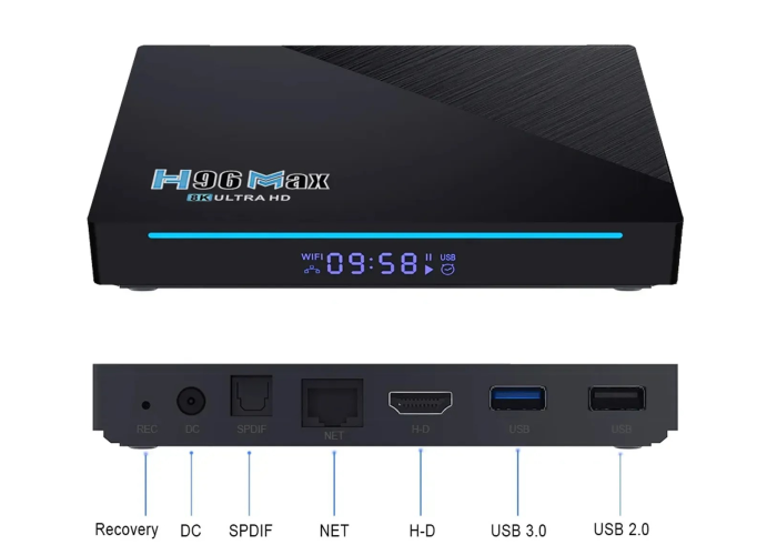 Smart TV приставка H96 Max RK3566 (4/64 ГБ, Android 11)