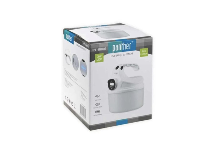 Аккумуляторный кемпинговый фонарь Panther PT-8806, 6000mAh c USB