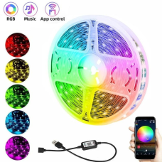 Led гирлянда Bluetooth RGB лента 5M USB APP BT 7995