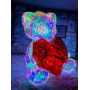Ночник 3D «Медвежонок с сердцем», голографический эффект, USB (17×14 см)