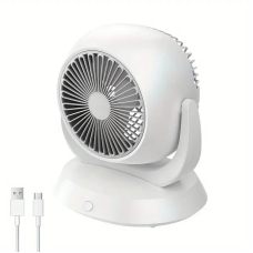 Вентилятор настольный Design Product Best F3, аккумуляторный, 4 режима, поворот, Type-C