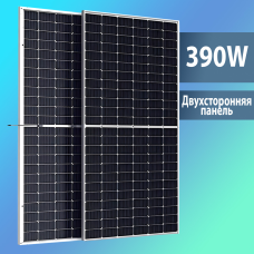 Солнечная панель 390W, двухсторонняя, монокристалл (2022x992x30)