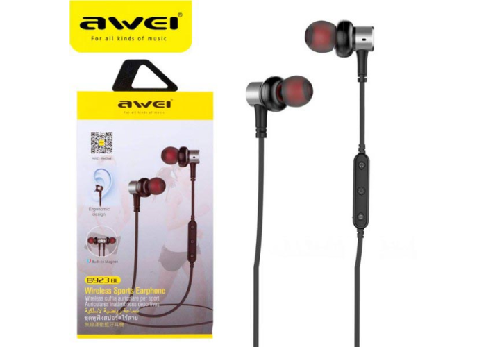 Наушники вакуумные с микрофоном MDR B923BL + BT AWEI