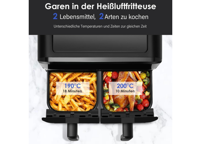 Air fryer MS-3226, 7.6 л, 4800 Вт