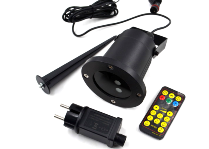Лазерный звездный проектор с пультом Star Shower Laser Light (металл)