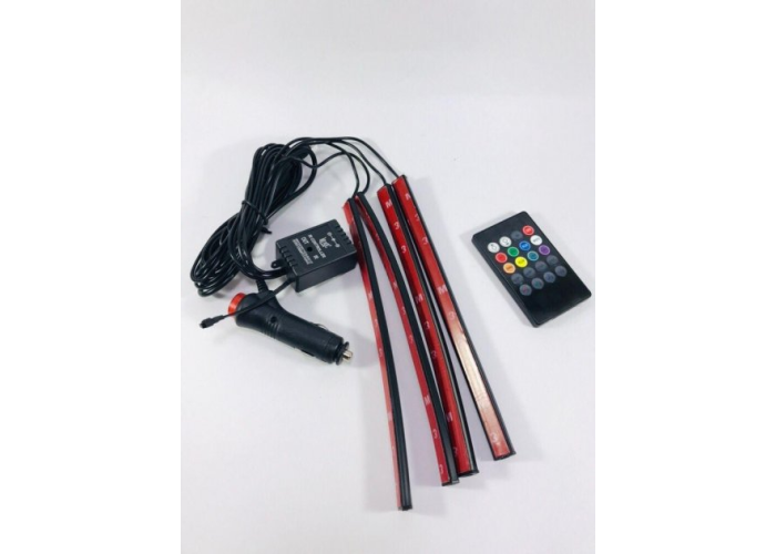 "Универсальная RGB led подсветка с микрофоном APP