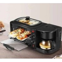 Электропечь,-электросковородка-кофеварка Domotec MS-5308B, 1050 Вт, 3 в 1