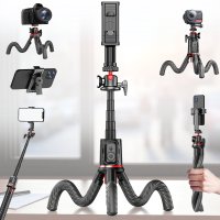 Штатив-трипод C03, гибкий, для телефона, фотоаппарата и экшн-камеры, с Bluetooth-пультом