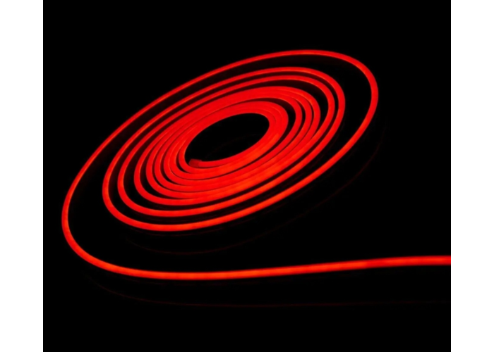 Лента Силиконова LED NEON КРАСНАЯ 5M RED 12V-220V 0718