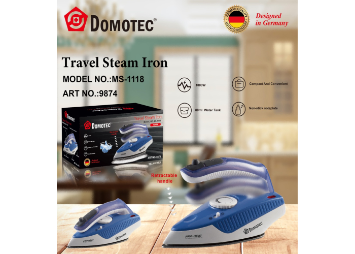Складной утюг Domotec MS-1118
