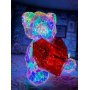 Ночник 3D «Медвежонок с сердцем», голографический эффект, USB (17×14 см)