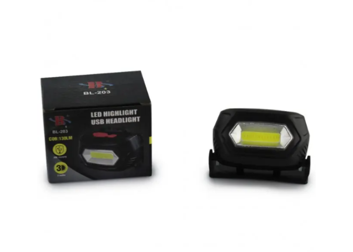 Налобный фонарь BL 203 COB USB CHARGE 7568