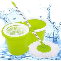 Швабра лентяйка с турбо отжимом ведром Spin MOP 360° и круглой насадкой 10 л