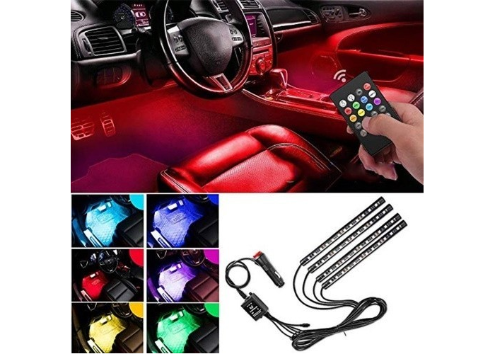 "Универсальная RGB led подсветка с микрофоном APP