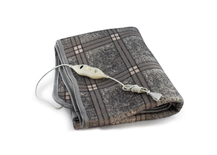 Электропростынь Electric Blanket, 150 × 180 см, серая клетка
