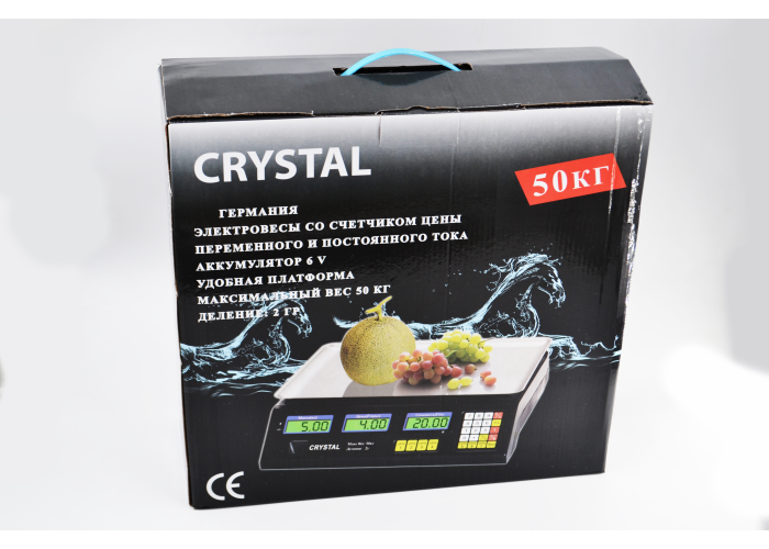 Торговые весы Crystal CR-50KG
