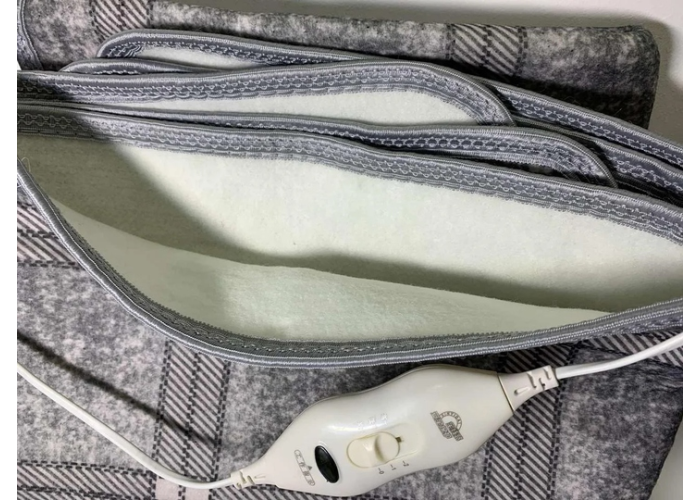Электропростынь Electric Blanket, 150 × 180 см, серая клетка