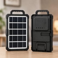 Портативная солнечная зарядная станция CCLAMP CL-083-38, 2400 мА·ч, 2 LED-фонаря