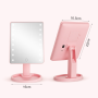 Настольное косметическое зеркало с подсветкой 16 LED MIRROR