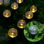 Садовый светильник Garden Light, шарообразный с пузырьками, на солнечной батарее, 20 шт(1уп)