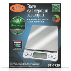 Электронные ювелирные весы BITEK BT-1729 500 г, точность 0,01 г