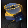 Led гирлянда уличная, 10 метров с солнечной панелью, теплый белый THL-24-60