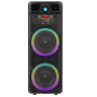 Колонка акустическая ZQS10205, 2×20 Вт, 10"×2, с беспроводным микрофоном