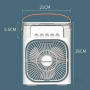 Вентилятор с водяным охлаждением Air Cooler Fan F4, с увлажнителем, подсветкой, 3 режима, таймер