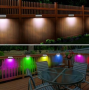 Садовый светильник настенный Solar RGB