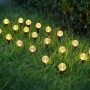 Садовый светильник Garden Light, шарообразный с пузырьками, на солнечной батарее, 20 шт(1уп)