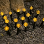 Садовый светильник Garden Light, шарообразный с пузырьками, на солнечной батарее, 20 шт(1уп)