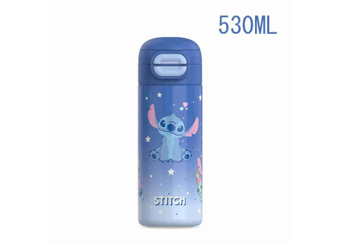 Термос с поилкой и трубочкой D-2040-S Stitch, 530 мл
