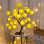 Светодиодное дерево, "Желтые Розы" 50CM 24LED USB THL-24-130