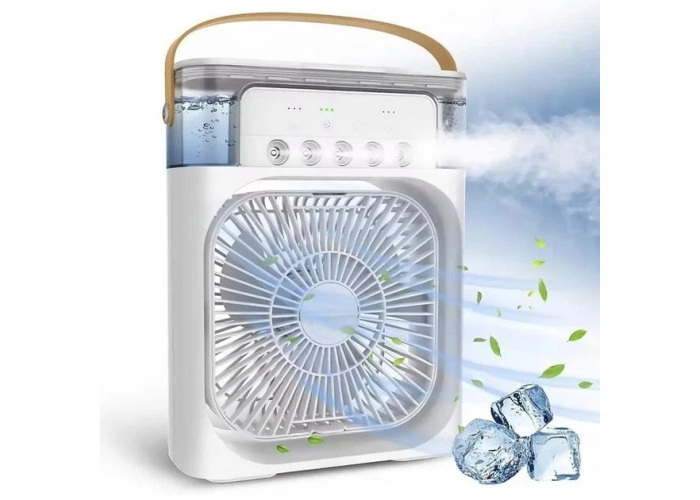 Вентилятор с водяным охлаждением Air Cooler Fan F4, с увлажнителем, подсветкой, 3 режима, таймер