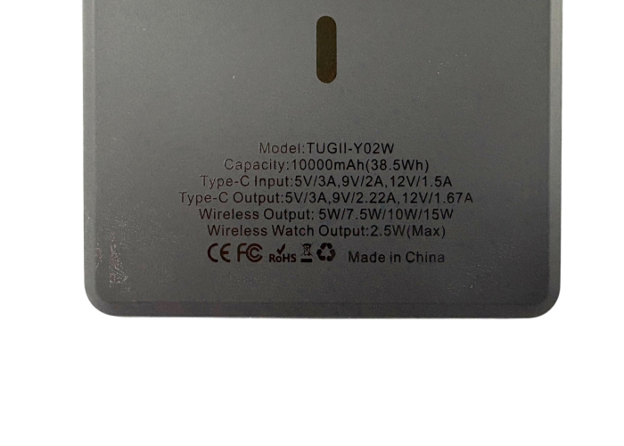 Внешний аккумулятор TUGII Y02W 10000 мА·ч, PD 20 Вт, MagSafe, беспроводная зарядка 3-в-1