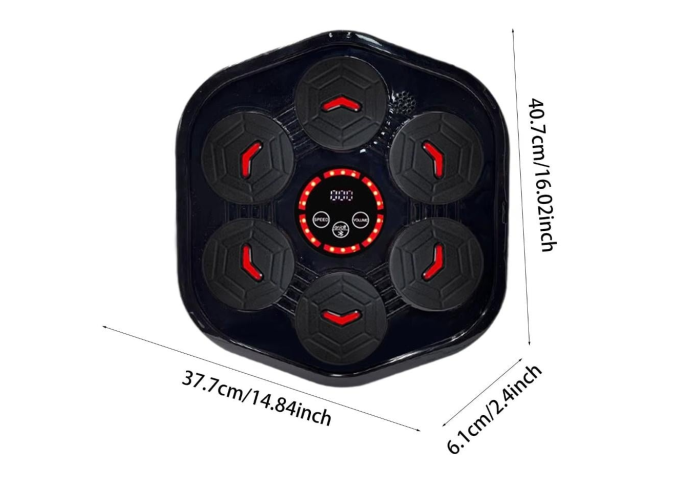 Боксерская музыкальная мишень MRA24-DC-08, 6 кнопок, Bluetooth, с перчатками