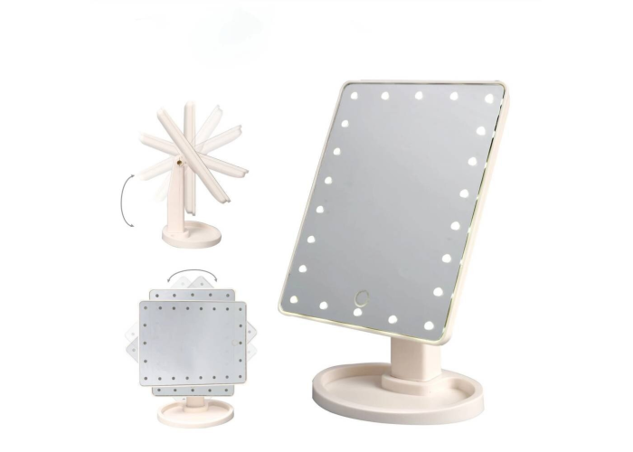 Настольное косметическое зеркало с подсветкой 16 LED MIRROR