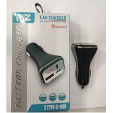 Автомобильное зарядное устройство HZ HC-13 USB C USB (C 5V3.1A 5V3A 9V2A 12V1.5A)