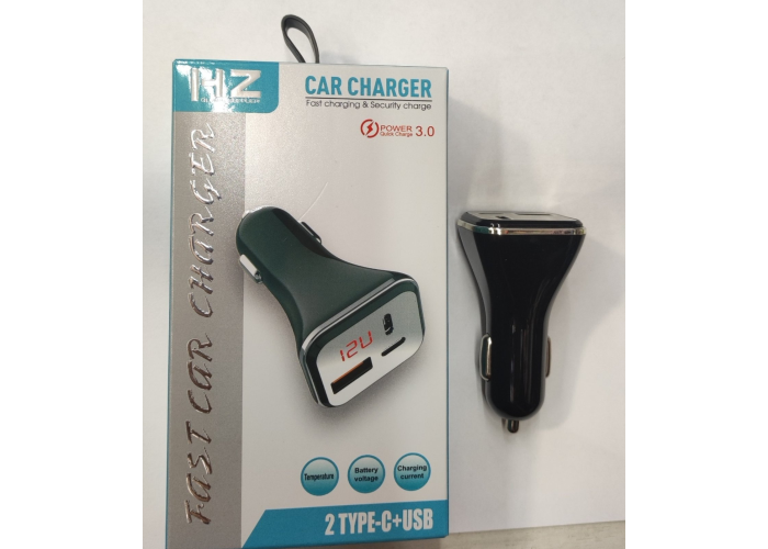 Автомобильное зарядное устройство HZ HC-13 USB C USB (C 5V3.1A 5V3A 9V2A 12V1.5A)