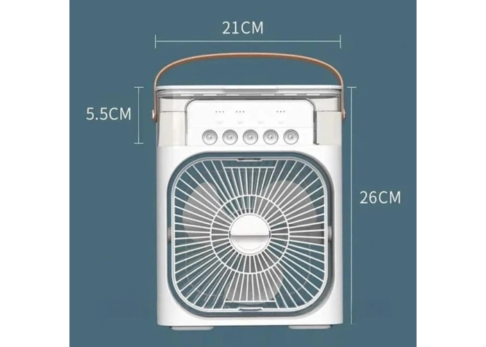 Вентилятор с водяным охлаждением Air Cooler Fan F4, с увлажнителем, подсветкой, 3 режима, таймер